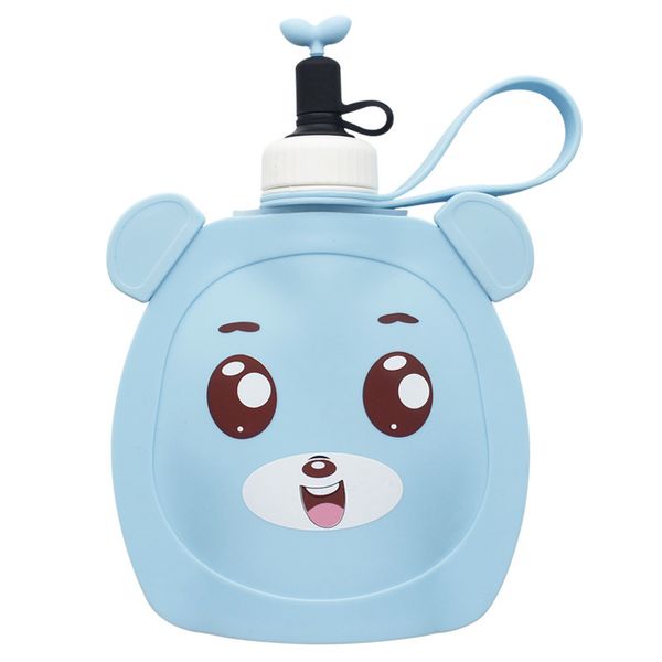 

cups dishes utensils lervanla silicone water bottle baby outdoor portable children diagonal folding sports cup manufacturer wholesale 220907