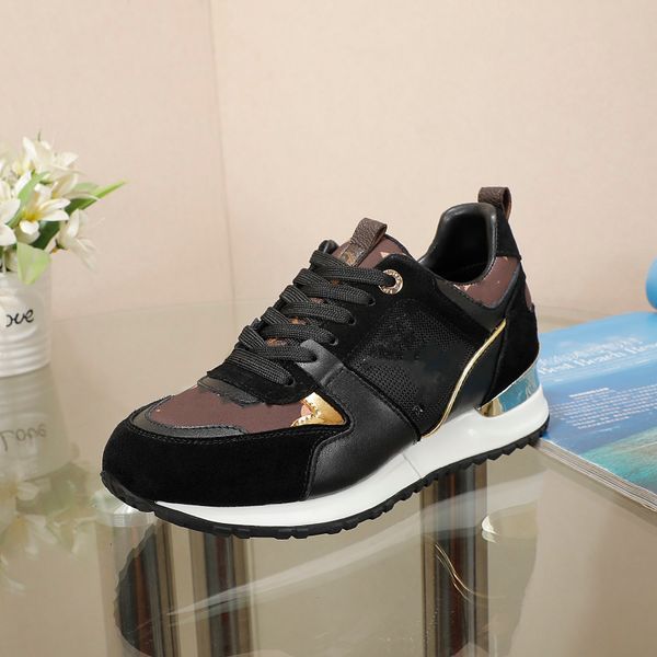 

casual shoes boots designer men women shoe print vintage trainer man woman variety of styles 0523, Black