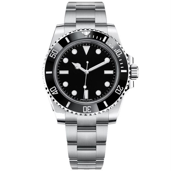 

simple mens watches 43mm business watch stainless steel automatic mechanics sapphire casual luminous mens watch colorblack green250a, Slivery;brown