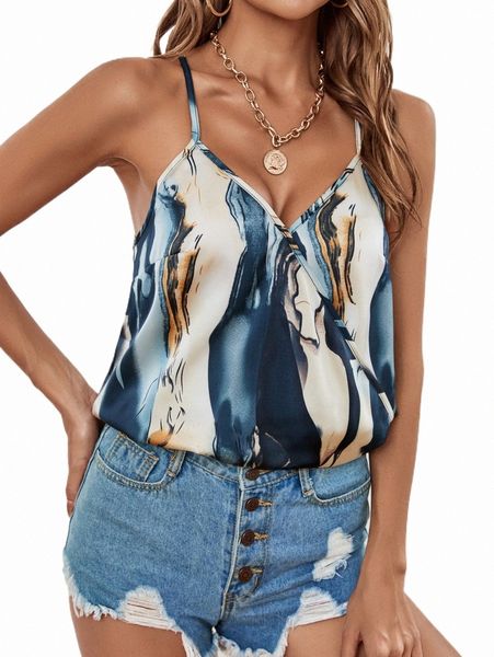 

women's tanks & camis marble print cami 2022 new c1xr#, White