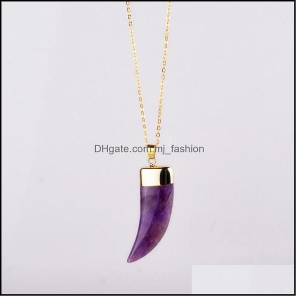 

pendant necklaces vintage quartz crystal necklace pendant for women gold chain natural stone amethyst necklaces pendan dhseller2010 dhcyv, Silver