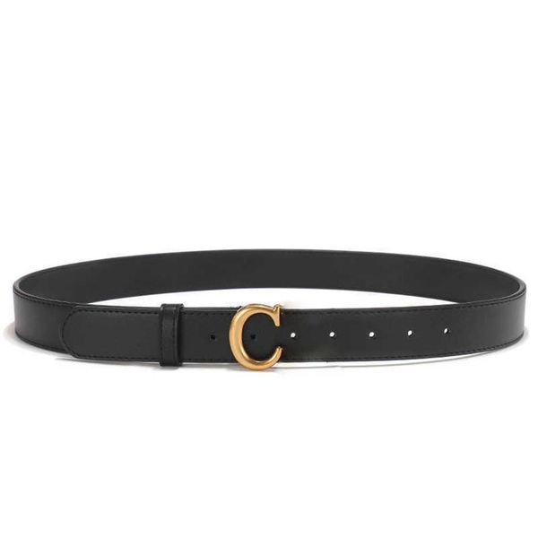 

2022 elling famous brand women's black genuine leather classic luxury belt elling korean fashion shirt jeans waistband for208a, Black;brown