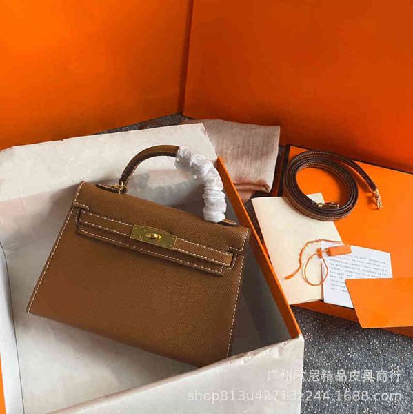 

designer handbag herme bags kelys women version of cow leather head layer package tote bag