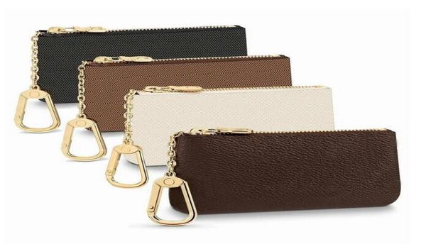 

key pouch pochette cles designers fashion womens mens key ring credit card, Red;black