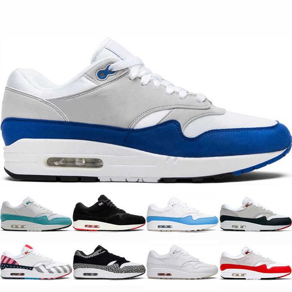 

men women 87 one anniversary royal running shoes mens sneakers university blue orange patch parra bred elephant atomic teal outdoor sports