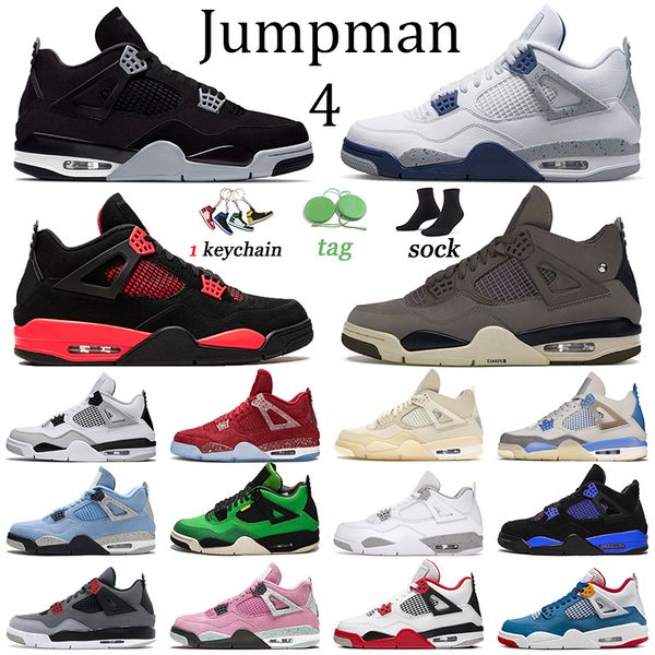

classic j4 basketball shoes red thunder jumpman 4 women trainers white oreo messy room 4s men violet ore military black canvas sail manila d