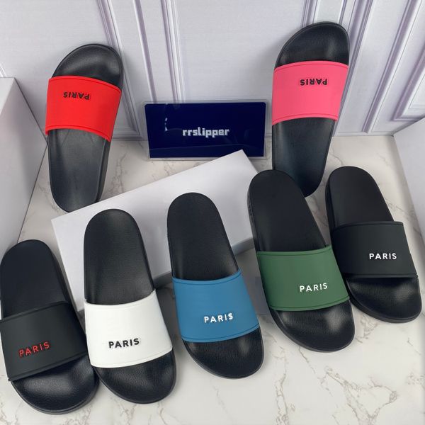 

designer men women slippers fashion trend letter printed sandals bathroom shoes summer outdoor beach l bathroom leisure with box size 35-45, Black