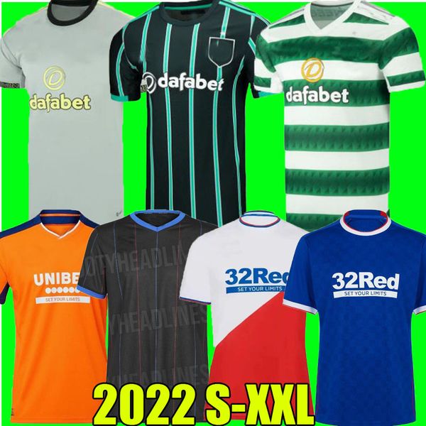

22 23 celtic soccer jersey rangers kyogo abada ajeti glasgow daizen carter-vickers football shirt forrest turnbull jota 2022 2023 uniforms s, Black;yellow