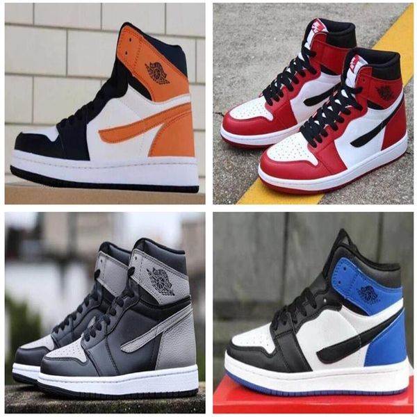 

2021 new arrival jumpman 1 1s high black toe not for re men women basketball shoes obsidian unc black white discount244i