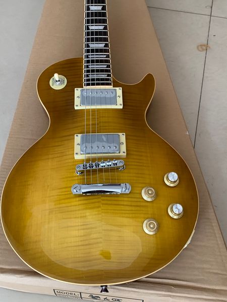 

custom quality electric guitar gary moorepeter green lemon burst