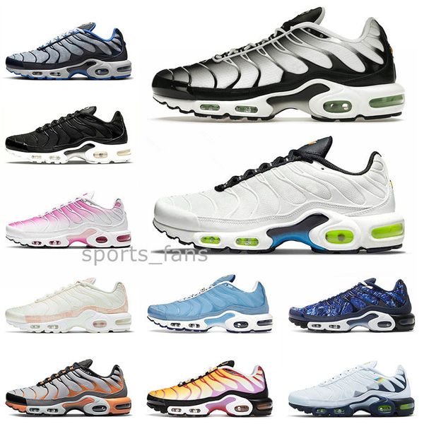 

new quality tn plus running shoes sneakers size 12 black white mint green neon university blue special pink fade club spray paint sports