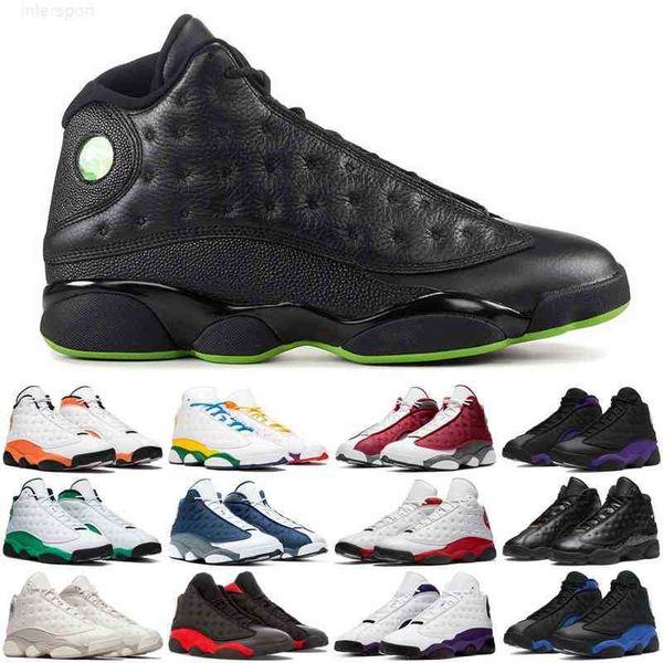 

original 13 13s men basketball shoes obsidian red flint court purple hyper royal gold glitter starfish grey toe mens trainers sports for man