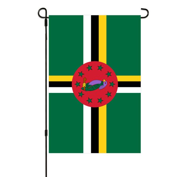 

dominica garden flags 30x45cm vertical double sided outdoor welcome banner for yard outdoor decor