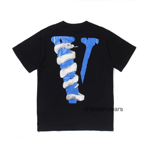 

men's tee shirts t-shirt co branded snake prank tide brand short sleeve loose large couple round neck pullover t-shirt v letter meichao, White;black