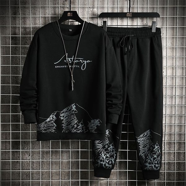 

mens tracksuits spring autumn tracksuit male clothes sweatshirts jogger sets patchwork men jogging suit running mens clothing 2 piece set 22, Gray