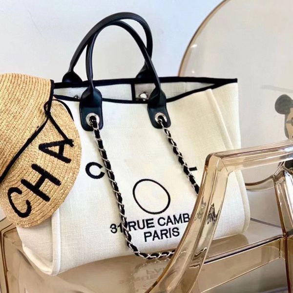 

luxury large women's beach bags handbags ch brand canvas packs embroidered classic women evening bag big handbag designers pack female