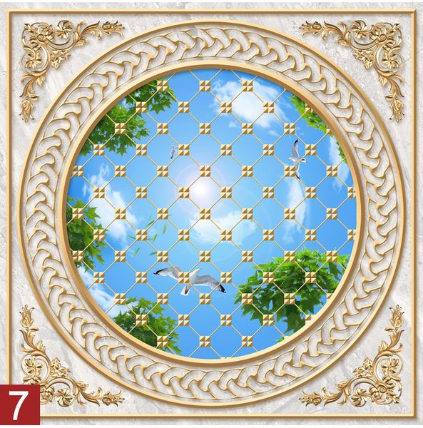 

p new 3d wallpaper ceiling 3d three-dimensional sticker roof living room ceiling waterproof decoration wallpaper