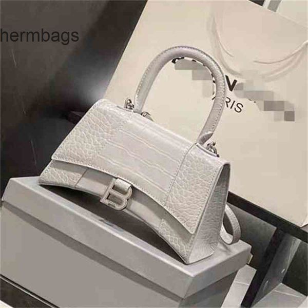 

designer leather bags balencaigass bag vintage hourglass crocodile fashion 22 versatile spring summer small one shoulder messenger retro d6y