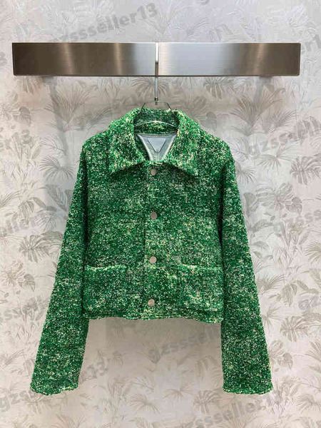 

womens jacket green short tweed jacket fashion brand single-breasted lapels autumn jackets designer women clothing, Black;brown