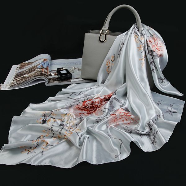 

fashion and exquisite scarf large square female stewardess scarf teacher's day gift scarf, Blue;gray