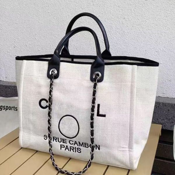 

women's fashion luxury handbags beach bags ch brand canvas embroidered label women packs evening bag classic big handbag designers larg