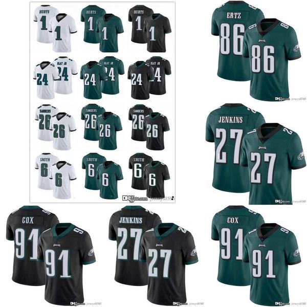 

football jerseys philadelphia''eagles''jersey 6 devonta smith 27 malcolm jenkins, Black;red
