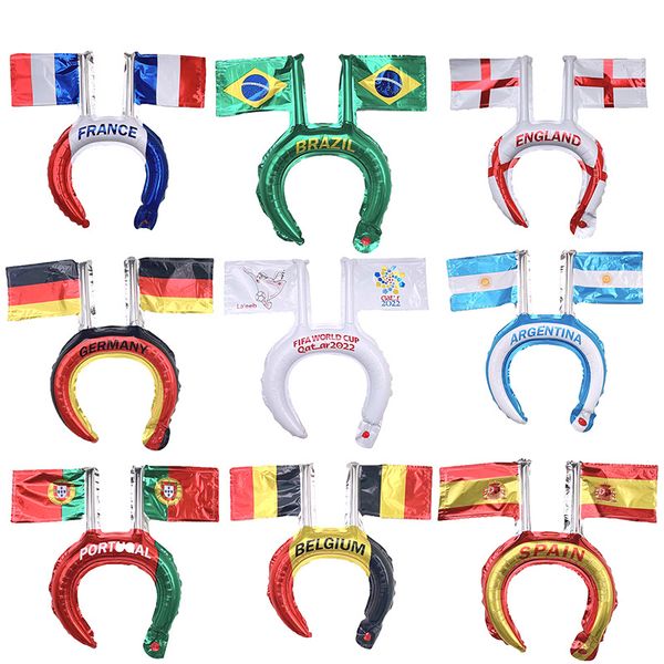 

world cup cheering collectable headdress balloon outdoor pendant decoration jersey national team qatar brazil argentina germany belgium fran