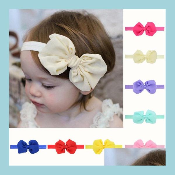 

headbands baby girls bows headbands stretchy hairband children handmade hair accessories for infants newborn toddlers kid carshop2006 dhxfy, Silver
