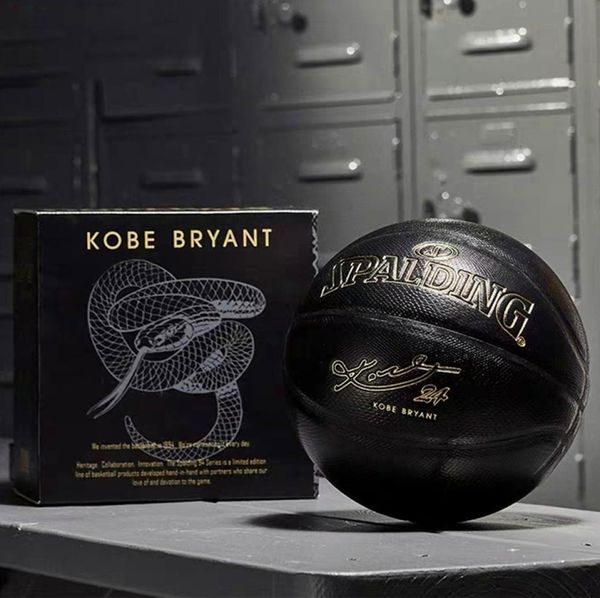 

spalding 24k black mamba merch basketball ball commemorative edition pu wea