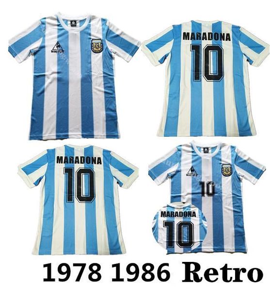 

1986 argentina retro soccer jersey maradona 86 vintage classic 1978 retro argentina maradona 1986 football shirts maillot camisetas de futbo, Black