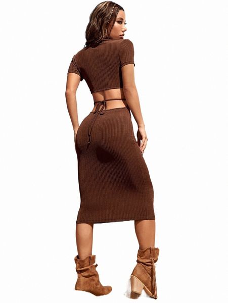 

casual dresses cut out tie back mandarin collar bodycon dress t0bo#, Black;gray