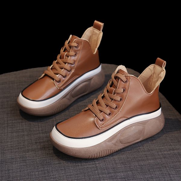 

women shoes flats pu leather sneakers women comfortable female walking footwear large size loafers 2022 new fashion flat casual, Red;white