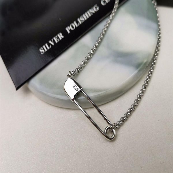 

fashion pin pendant necklace chain bijoux for mens and women trend personality punk cross style lovers gift hip hop jewelry240n, Silver