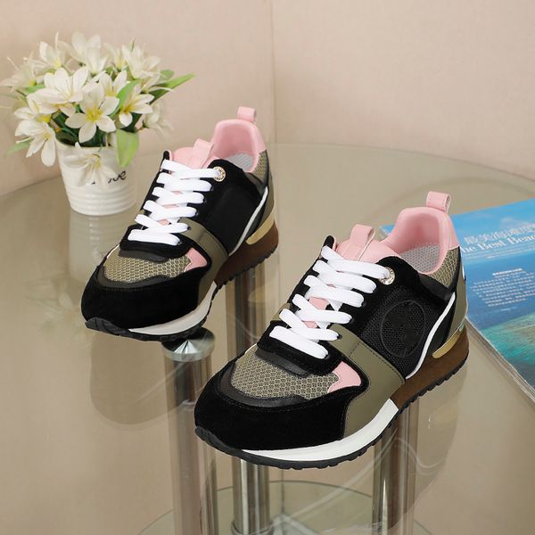 

designer boots luxury casual shoes calfskin shoe womens platform sneakers designers sneaker 0523, Black