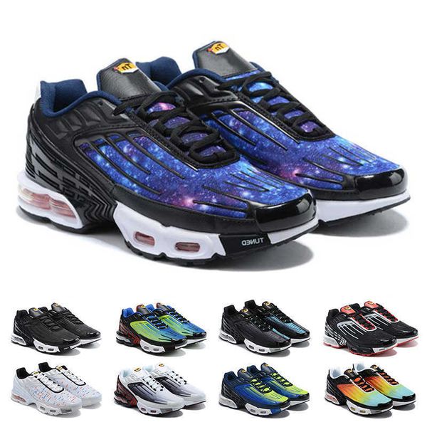 

tn plus 3 mens trainers women running shoes chaussures iii triple white black iridescent green og usa neon sneakers sports 36-45