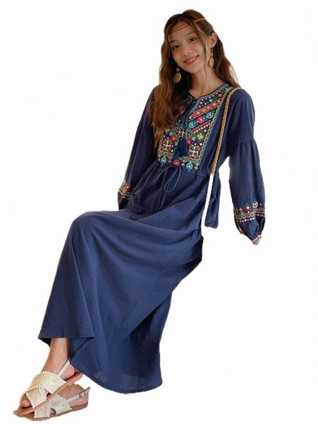 

casual dresses dazy floral embroidery tie front smock dress r9f3#, Black;gray