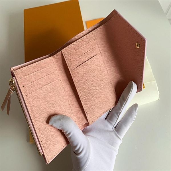 

m41938 luxurys designers wallets purse bag fashion short victorine wallet embossed monograms empreinte classic pallas card holder zippy256f, Red;black