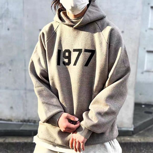 

knit hoodie sweaters black khaki casual oversize hooded sweater hoodies men women hip hop streetwear mg220334, White;black