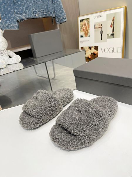 

designer women sandals womens slides crystal calf leather casual shoes quilted platform summer beach slipper with box 0814, Black