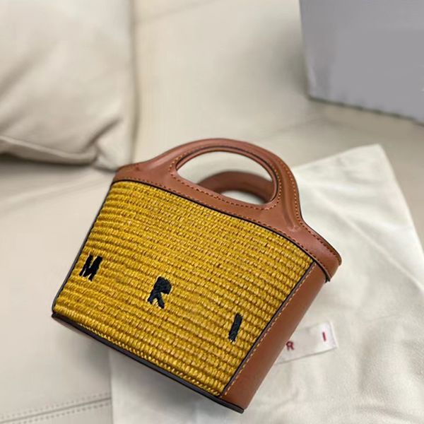

aaaaa designer bag superior quality women straw bag fashion luxury beach vacation woven one-shoulder messenger small round bags with logo