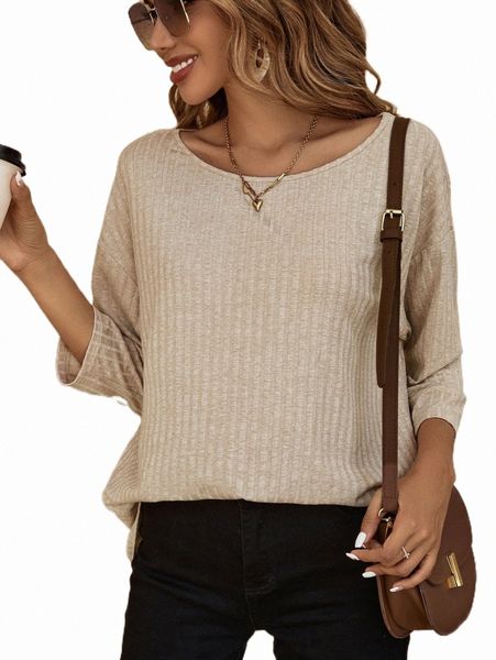 

women's t-shirt solid scoop neck drop shoulder tee b4qv#, White