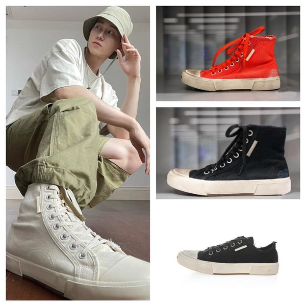 

2022 summer couple shoes luxury designer paris high-canvas sneakers low platform women flat shoe men boys casual sports skateboard 229g