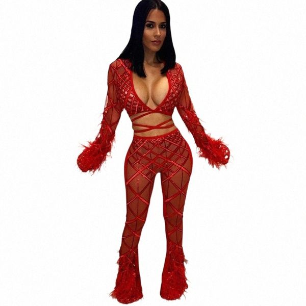 

women's jumpsuits & rompers women's jumpsuits & rompers yuyou 2021 sequins tassel jumpsuit two-piece perspective pants nightclub l, Black;white