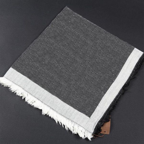

new luxury designer silk cotton square scarf for men brand women mens silk denim design scarves scarfs pashminas gift 140x177h, Blue;gray