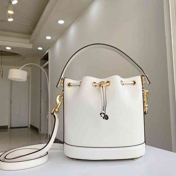 

handbags crossbody t0ryss bags 2022style cow leather shoulder slant cross fashion leisure women's drawstring bucket