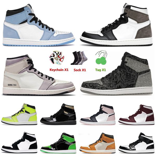 

2022 arrival basketball shoes j1 men women jumpman 1 1s university blue rebellionaire dark mocha element light curry sports trainers sneaker