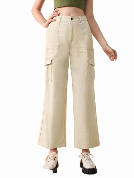 

women's pants & capris mod flap pocket cargo pants 53n0#, Black;white
