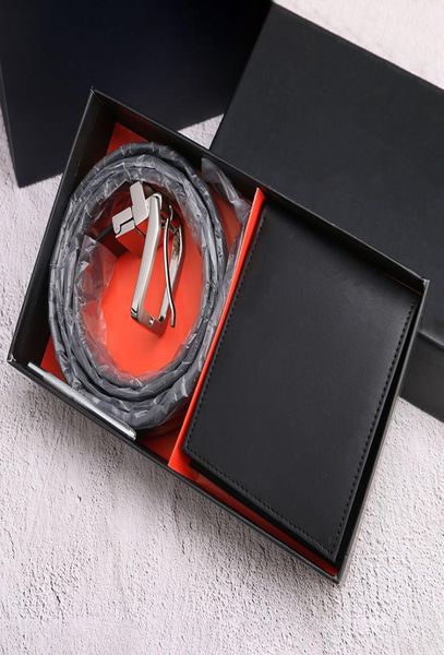 

code 1219 fashion genuine leather men wallet belt set man purse with coin pocket card holders high quality, Red;black
