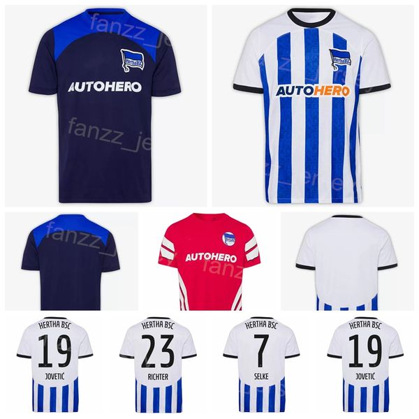 

club bsc hertha berlin jovetic soccer jerseys 2022-23 fc lukebakio serdar christensen kenny kempf uremovic sunjic kanga mittelstadt tousart, Black;yellow