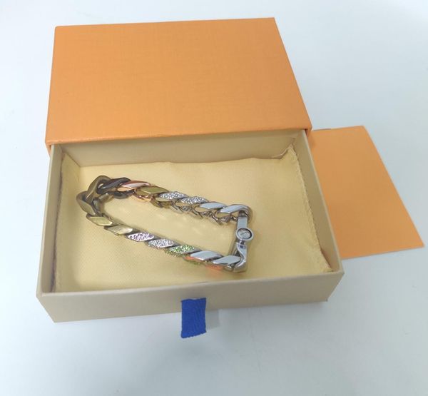 

361 titanium steel bracelet with diamonds shiny bracelet high qualit, Black